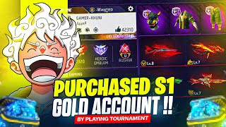 Finally I Purchased Most Rare 🤯 Gold Season 1 Account☠️ With All Evo Guns Max For Playing Tournament