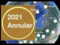 Annular Solar Eclipse • 2021 June 10 • Animation