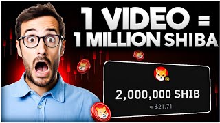 1 Video = 1,000,000 Shiba Inu 😻 Watch YouTube Videos & Earn Free ShibA Inu