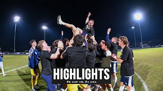 Highlights: #2 UNF vs. #4 UCA,  2024 MSOC Championship Final