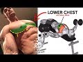 اقوى 7 تمارين الصدر وابراز منطقة سفلية لصدر | ( LOWER Chest Solution )