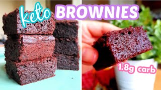 Easy Keto Brownie Recipe ONLY 1.8g Carbs | Almond Flour Brownies | Low Carb Dessert