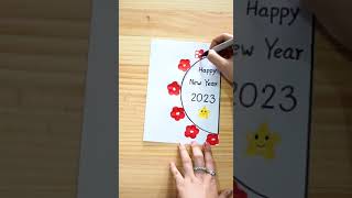 Happy New Year Card 2023 / How To Make New Year Greeting Card #howtomake #happynewyear #papercraft