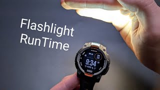 Garmin Instinct 3 Flashlight RunTime - In All Modes