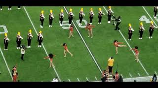 The GREAT Grambling State Marching Band inside Allegiant Stadium