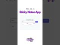 Sticky Notes App | Html , CSS , JavaScript | JavaScript Project For Beginners