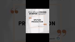 Sputum Colors \u0026 Diagnosis #sputum #mucus #phlegm #medical #ytshorts #ytshort #viral #trending #fyp