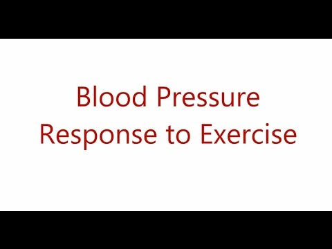 Your blood pressure response to exercise Your blood pressure response to exercise