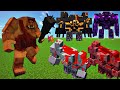 Cyclops Vs Minecraft Bosses - Netherite Monstrosity & Mooshroom Monstrosity & Redstone Monstrosity