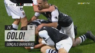 Goal | Golo Gonçalo Barreiras: Caldas (1)-1 Benfica (Taça de Portugal 22/23)