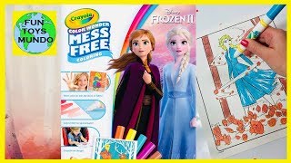 Disney Frozen 2 Crayola Mess Free Coloring Pages with Markers