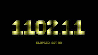 1800 seconds countdown timer with 2 fractional digits accuracy