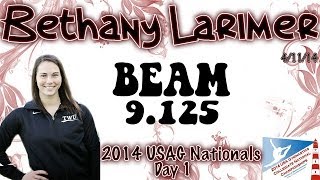 Bethany Larimer - Beam [4/11/14] '14 Nationals Day 1