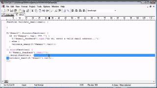 jQuery Tutorial 108 Email validation