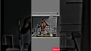 150 day transformation😱#short #shorts #viral #motivation #bodybuilding #bodybuilding #ytshorts