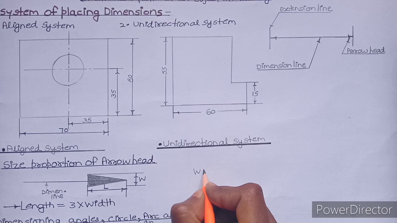 Dimensioning Engineering Drawing 1 Youtube