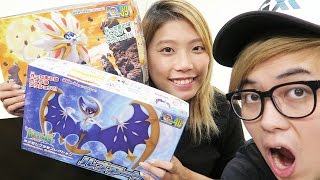 捉到日月神獸啦!!! 索爾迦雷歐 \u0026 露奈雅拉『 Pokemon  日月神獸模型』(Studio Vlog)