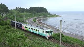 道南いさりび鉄道 ながまれ号+道南海の恵み (2019.7.6)