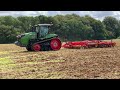 fendt 943mt tractor with vaderstadt topdown cultivator.