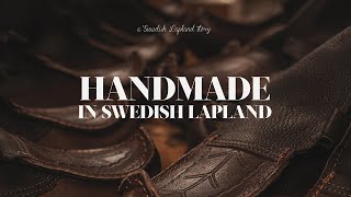 Handmade leather boots from Swedish Lapland