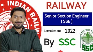 RRB SSE (Senior Section Engineer) recruitment by SSC (Staff Selection Commission) || BIG UPDATE ||