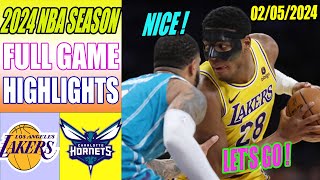 Los Angeles Lakers vs Charlotte Hornets FULL 1st QTR Highlights (Feb 05, 2024) | NBA Highlights 2024
