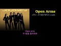 120 open arms journey 저니 두 팔을 벌리고 1981 가사번역 한글자막