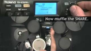 Roland TD-4 (5/6) Tuning \u0026 Muffling