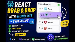 🔥 React Drag & Drop Tutorial with @dnd-kit + TypeScript 🚀