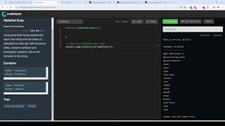 Coderbyte | Alphabet Soup | Easy | Solution with JavaScript