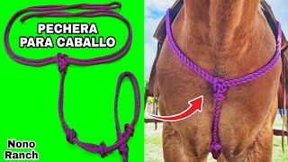 Cómo se hace una PECHERA PARA CABALLO