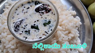 easy tasty heldhy nellikayi tambuli. ಸೆಕೆಗಾಲಕ್ಕೆ ತಂಪಾದ ರುಚಿಯಾದ ತಂಬುಳಿ. #amla tambuli