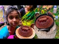 Goldie made chocolate cake with biscuits on her brother's birthday Miniature Cooking Real Tiny cake