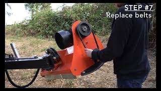 Betstco - Farmer Helper AGL Ditch Bank Mower - Belt Change