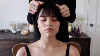 ASMR relaxing head & face massage | Gabbriette (whisper)