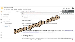 Intro google colab part 1