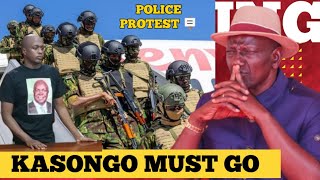 BREAKING; POLICE OFFICERS SHARE IMAGES PROTESTING AGAINST RUTO