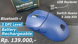 Review Digital Alliance Air Falco Mouse Wireless Bluetooth Harga 100 Ribuan Tampil Elegan