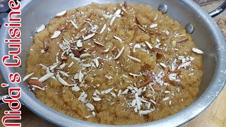Gur Ka Halwa - Nida's Cuisine - Jaggery Halwa Recipe - Gur Wala Suji Ka Halwa
