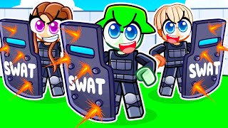 Devenir une ÉQUIPE DE SWAT sur Roblox RIVALS !