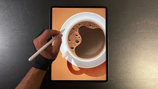 Coffee Time ☕️ Drawing in Procreate | iPad Pro