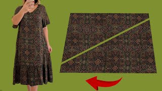 ⚘️Amazing Sewing Idea Dresses ❣️All Size 💃Sew This In 10 Minute ✨Summer Trends Dresses So Easy Styl