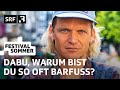 Stars in Town: Dabu geht mit dreckigen Füssen ins Bett (Sprinterview) | Festivalsommer 2024 | SRF 3