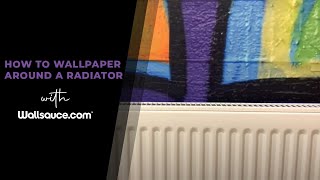 How to Wallpaper Behind a Radiator [Without Removing It!]