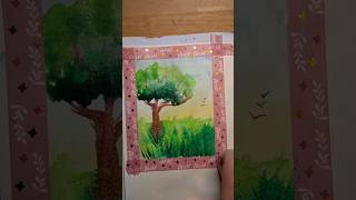 how to #paint simple #watercolour landscape | kuinka maalata simppeli vesiväri maisema #easyart