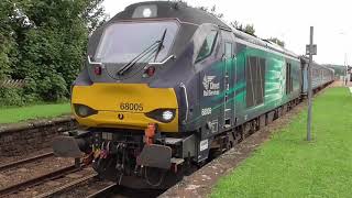 68033 and 68005 on The Cumbrian Coast,  22nd August 2018