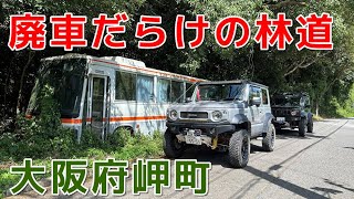 廃車だらけの林道【大阪府岬町】