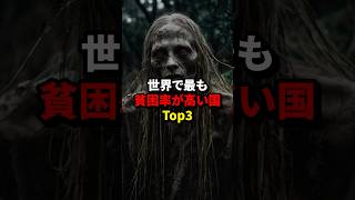 世界で最も貧困率が高い国Top3。#雑学 #豆知識 #都市伝説