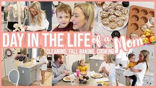 *NEW* DAY IN THE LIFE OF A STAY AT HOME MOM | FALL CLEAN WITH ME, COOK W/ ME + PUMPKIN MUFFIN RECIPE