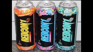 REDCON1 Energy Drink: Sour Peach Rings, Vice City \u0026 Baja Bomb Review